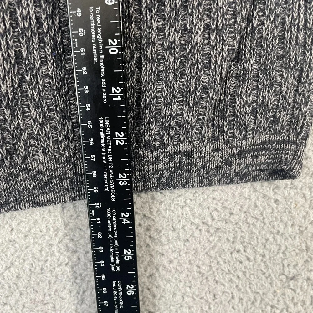 Vintage High Sierra Sweater Men M Gray Knit Cottage Pullover Henley